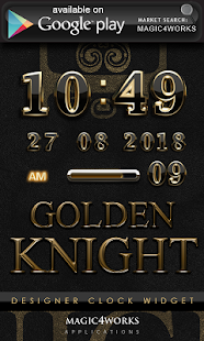 Poweramp Widget Golden Knight Screenshots 4