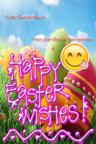 Blessed Easter - Emoji Fun
