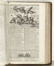 Franse haan aangevallen door de geallieerden, 1708