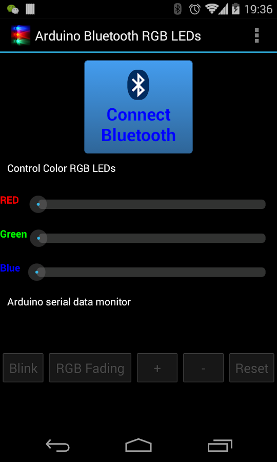   Arduino Bluetooth RGB LED- tangkapan layar 