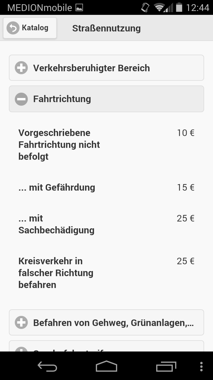 Bußgeld - der Bußgeldrechner Screen 3