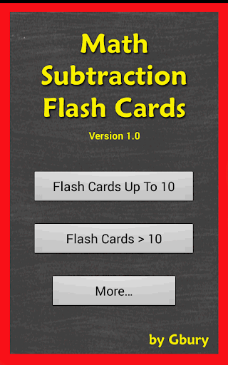 【免費教育App】Math Subtraction Flash Cards-APP點子