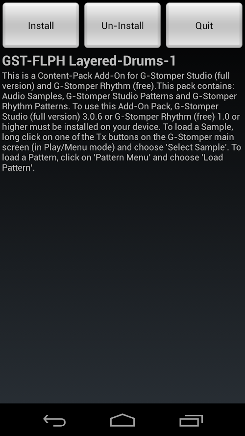 Android application GST-FLPH Layered-Drums-1 screenshort