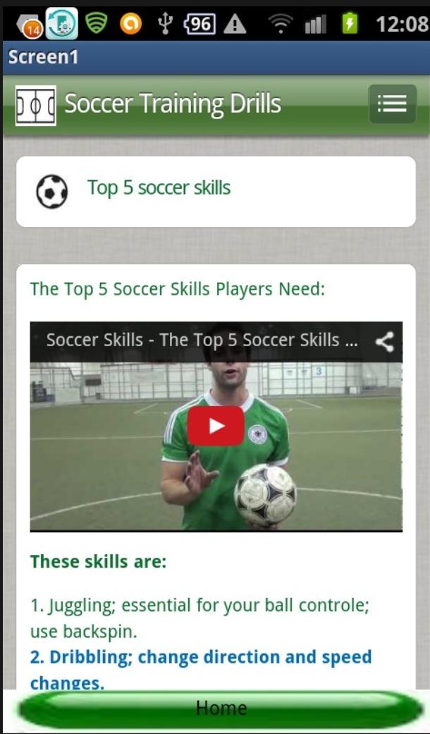 Soccer Training Drills Screen 2