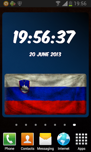 Slovenia Digital Clock