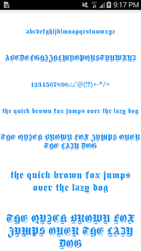 Color Fonts for FlipFont 4