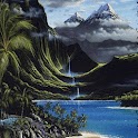 Waterfalls In Hills Reach Sea