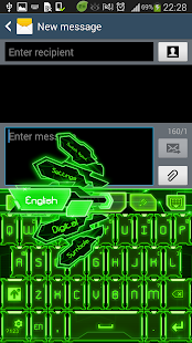 How to install GO Keyboard Green Tech Theme Varies with device apk for android