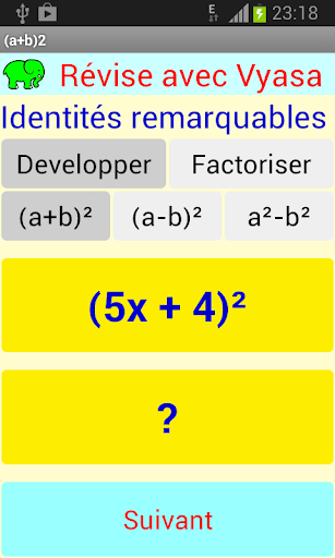 Identités remarquables