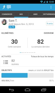 RunKeeper - GPS Courir Marcher - screenshot thumbnail
