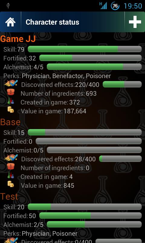 Skyrim Alchemy PRO Screen 2