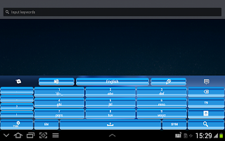 Blue Keypad Theme APK Gambar Screenshot #10
