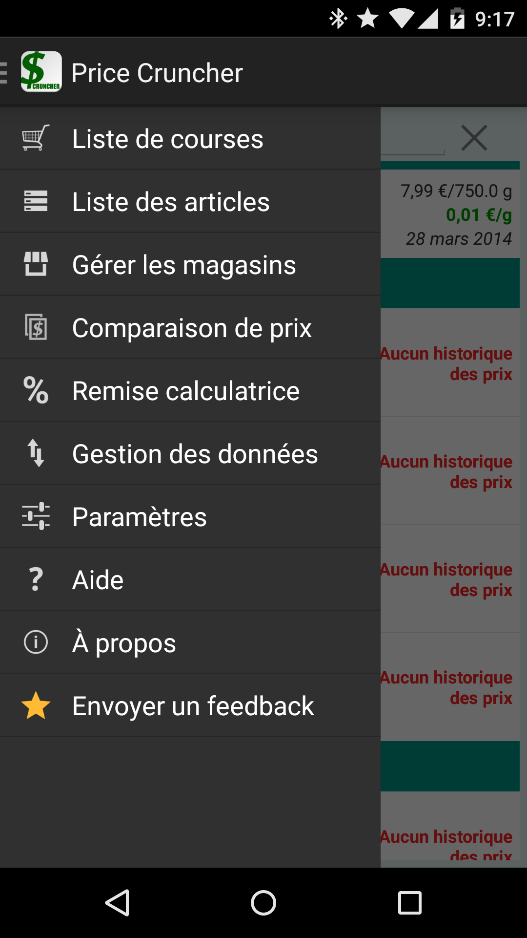 Android application Price Cruncher Pro Unlocker screenshort