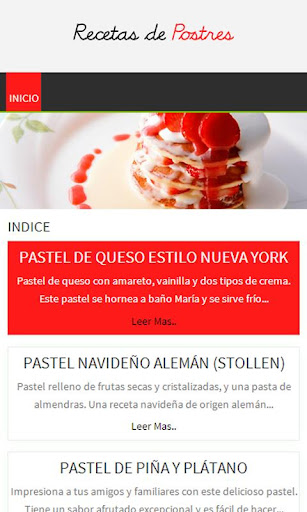 Recetas de Postres