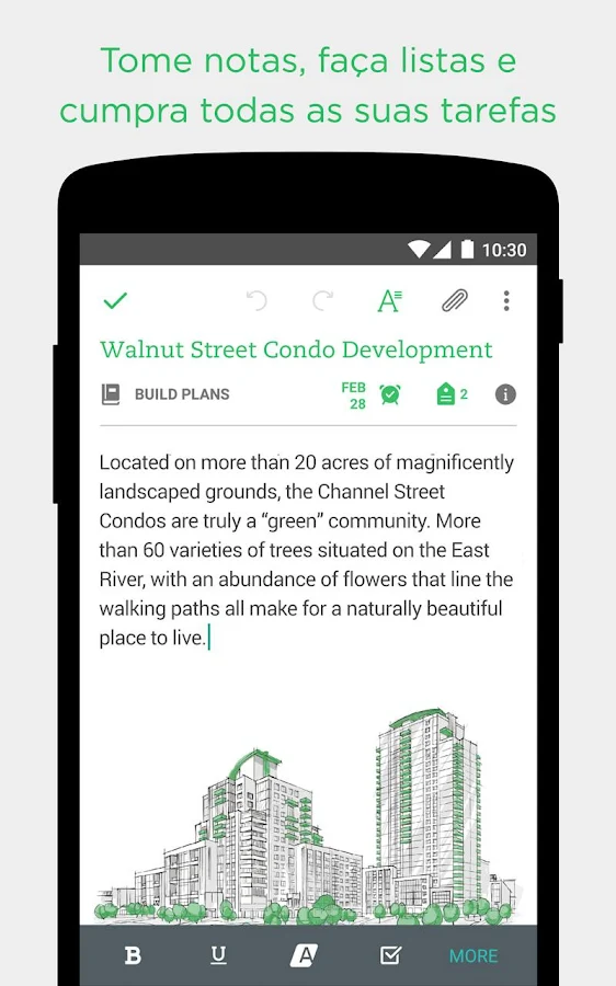  Evernote: captura de tela 