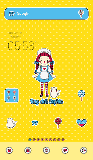 rag doll sophie dodol theme