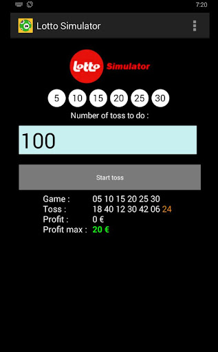 Lotto Simulator