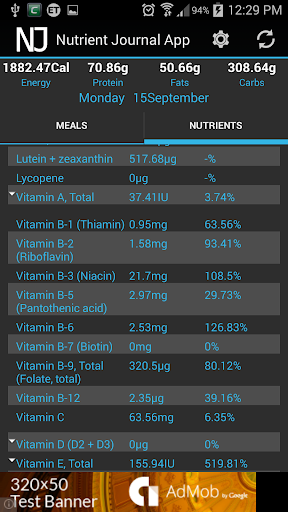 【免費健康App】Nutrient Journal App-APP點子