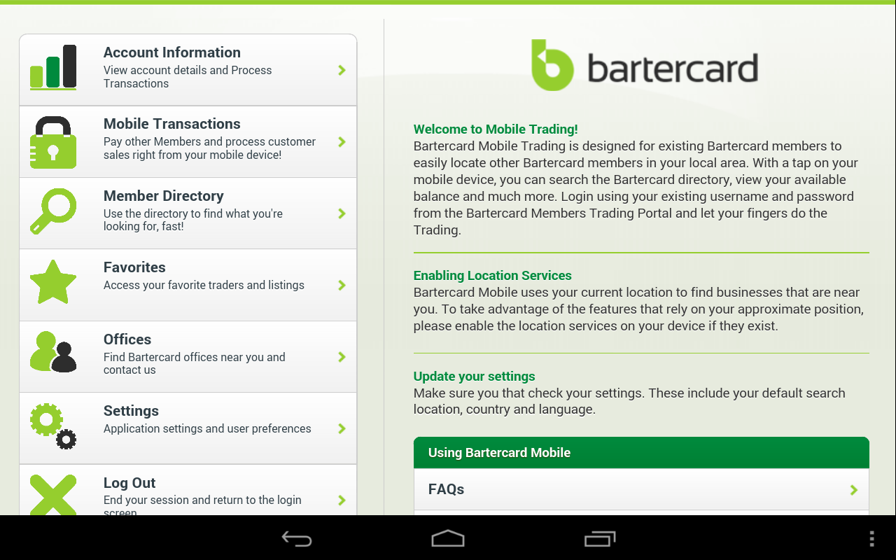 Bartercard Mobile Application Android Apps on Google Play