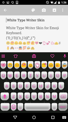 White Type Writer Keyboard