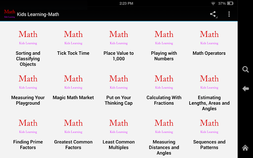 Kids Learning-Math