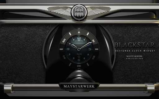 Clock Widget Black Star