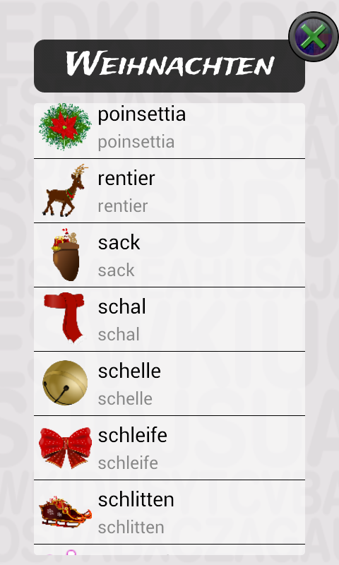 Android application 1st Grade Word Search screenshort