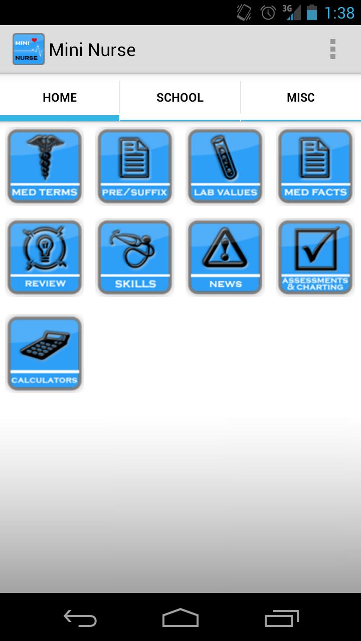 Android application Mini Nurse screenshort