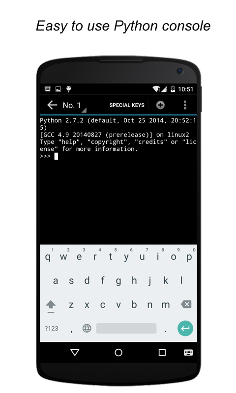 QPython - Python for Android Screen 3