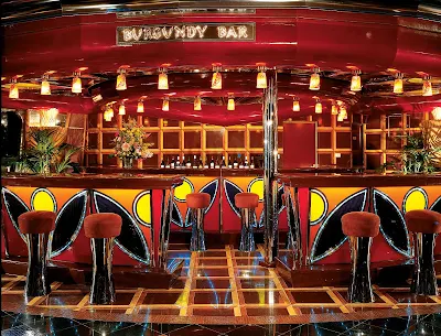 Get to know some new friends and old vintages at the Burgundy Wine Bar, on board Carnival Glory.