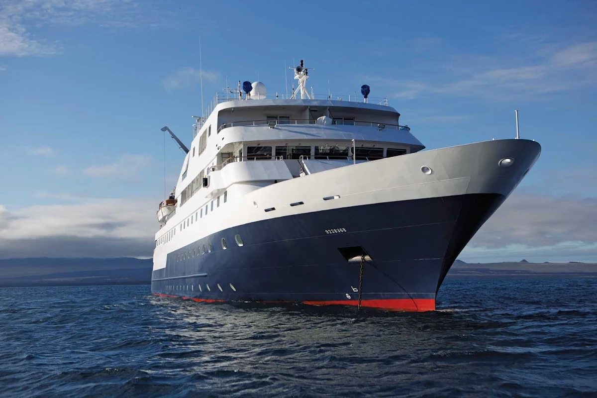 Celebrity_Xpedition_at_sea -  With a capacity of 96 passengers, Celebrity Xpedition is much smaller than Celebrity's other ships, offering more personal attention. 