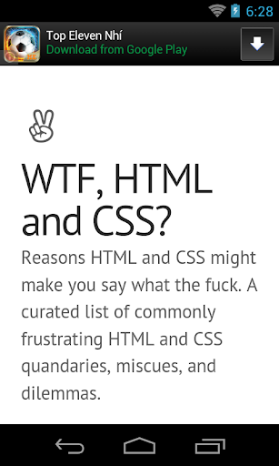 WTF HTML and CSS