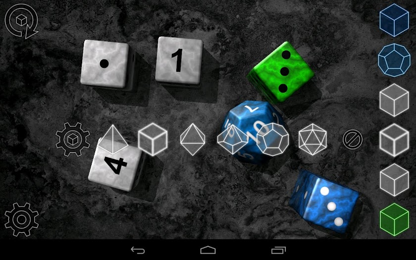 Dynamic Dice (App &amp; Wallpaper) Screen 2
