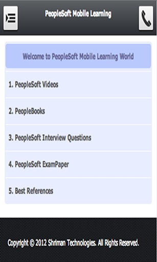 PeopleSoft Mobile Learning