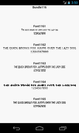 Fonts for FlipFont 116