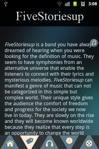 【免費音樂App】Five Stories up-APP點子