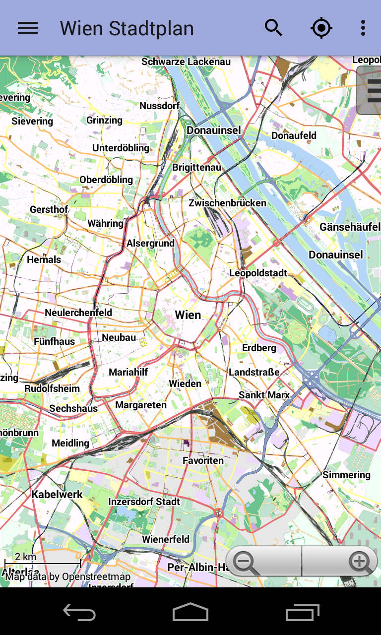 Android application Vienna Offline City Map screenshort