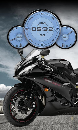 Yamaha R6 Black Compass HD LWP