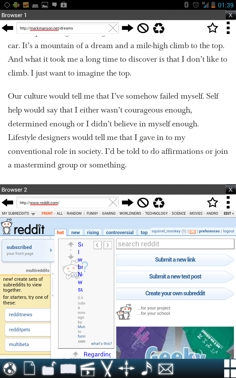Split View Multi Screen Tablet Screen 2