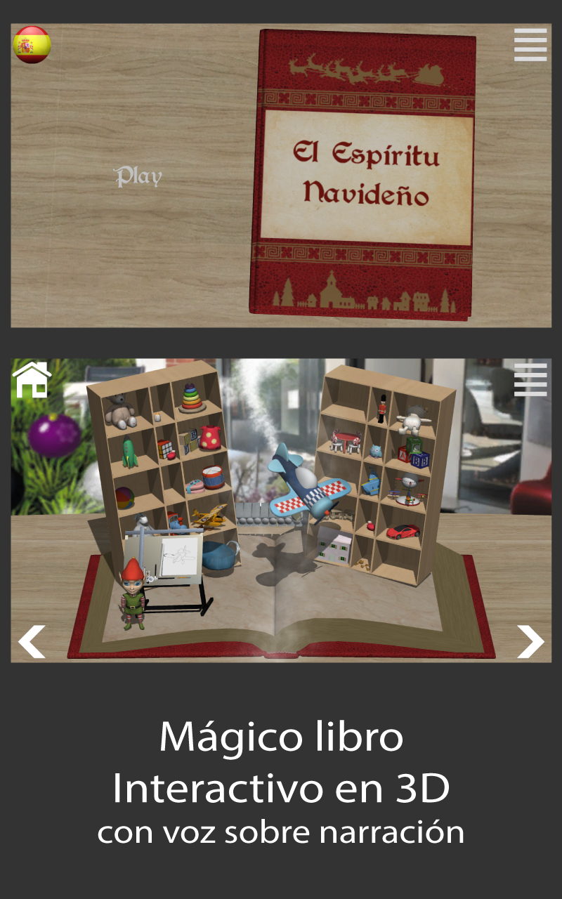 Android application The Christmas Spirit - 3D book screenshort