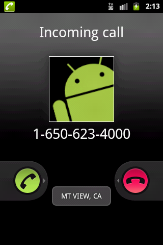 Android application City State Caller ID screenshort