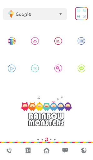 rainbow monsters dodol theme