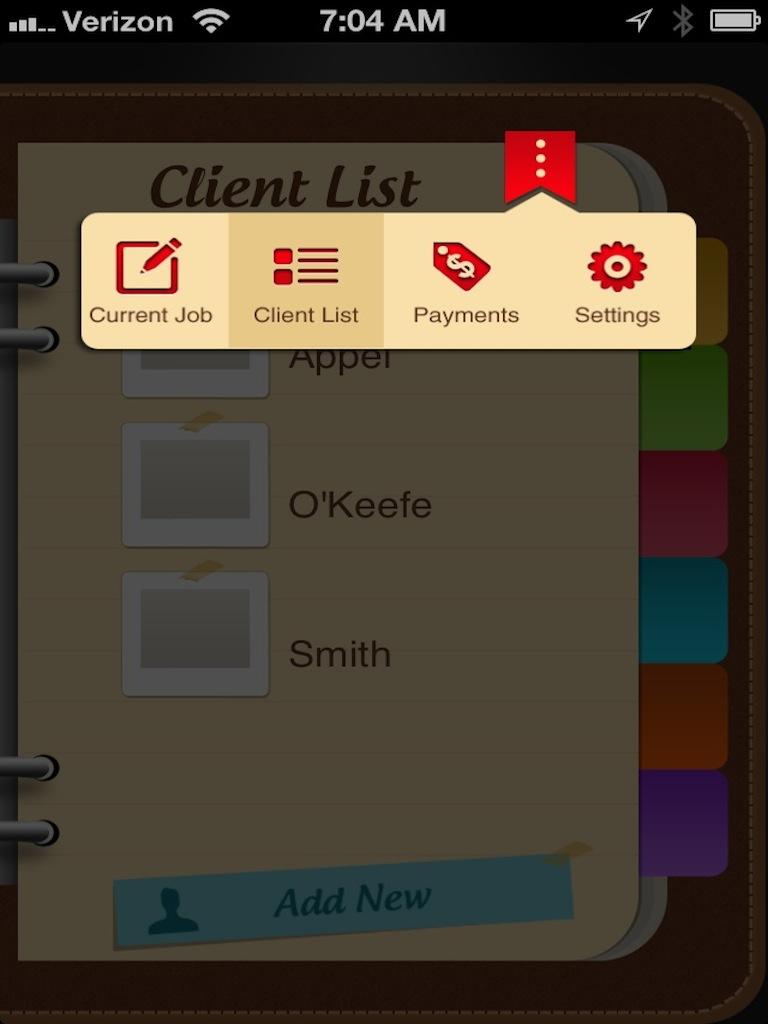 Babysitting Pro Activity Log Screen 3