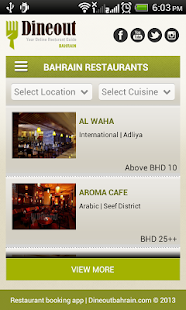 DineOutBahrain -Restaurant App Screenshots 2