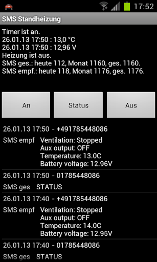 【免費生產應用App】Standheizung SMS Telefon-APP點子