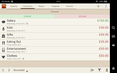 Spending Tracker Screenshots 1