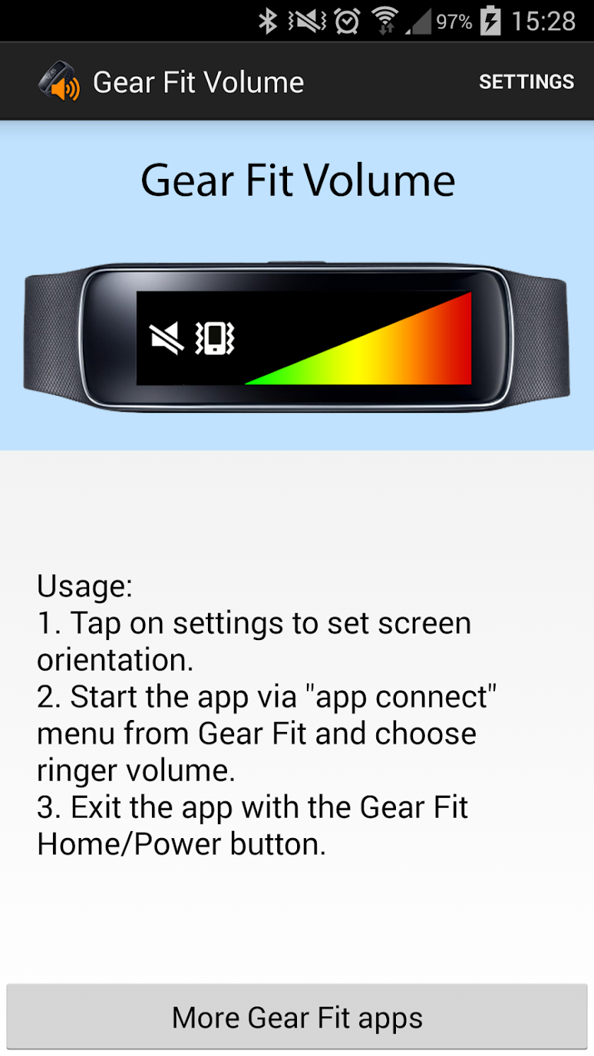 Gear Fit Volume Screen 3