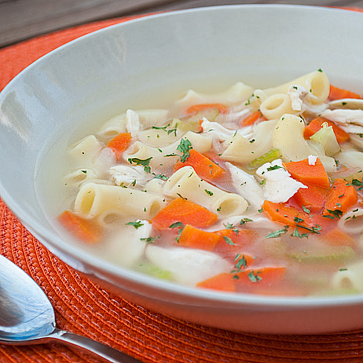 Soup with Chicken  recipe soup Noodle cubes chicken easy Easy noodle bouillon