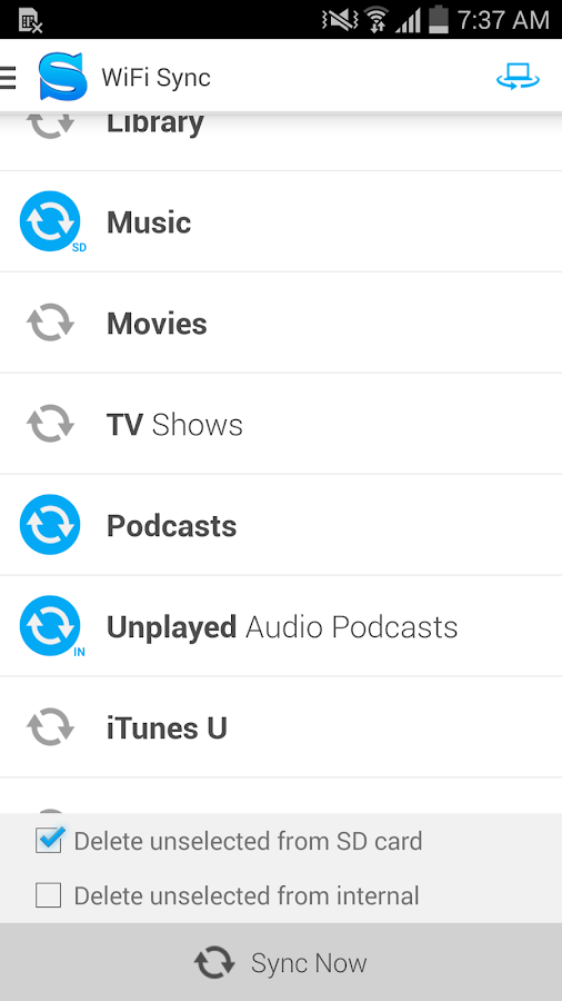    iSyncr for iTunes (legacy)- screenshot  