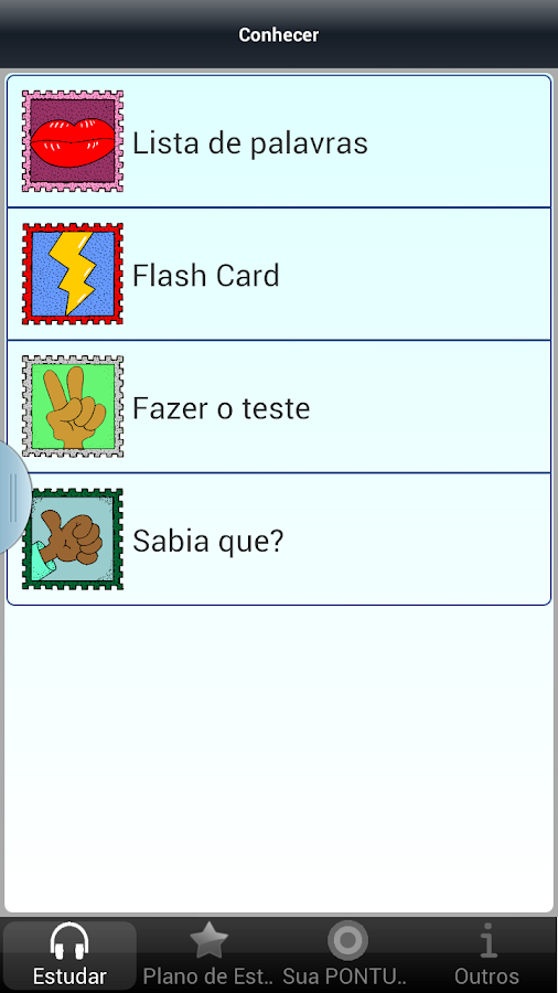 Aprender 50 linguas - screenshot